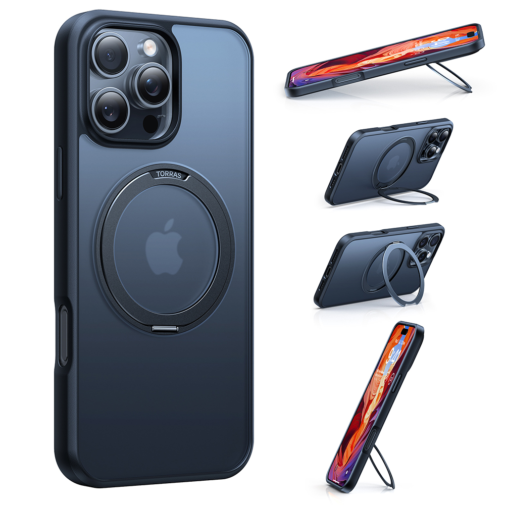 Torras - Ostand Pro MagSafe Series - iPhone 16 Plus - Black