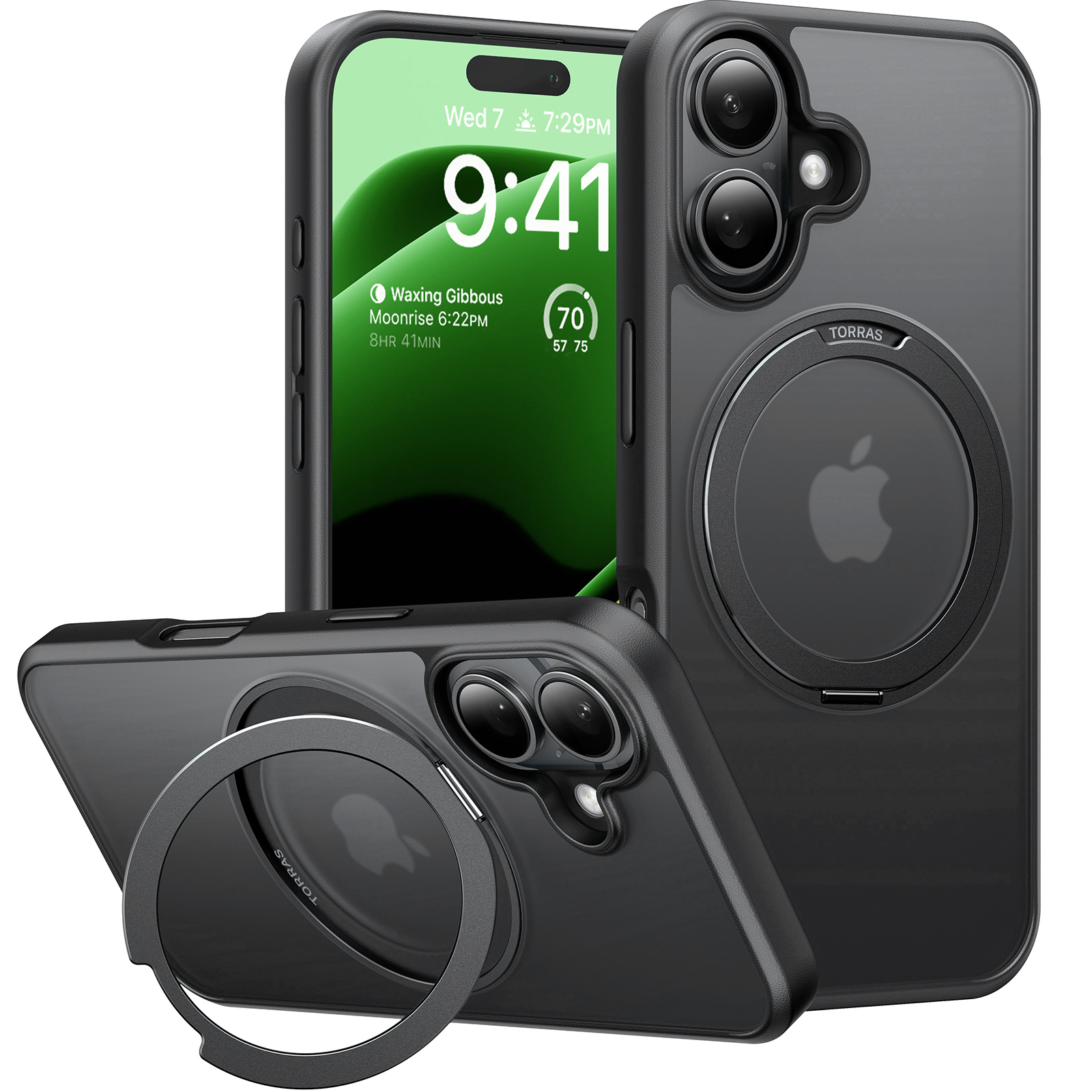 Torras - Ostand Pro MagSafe Series - iPhone 16 Plus - Black