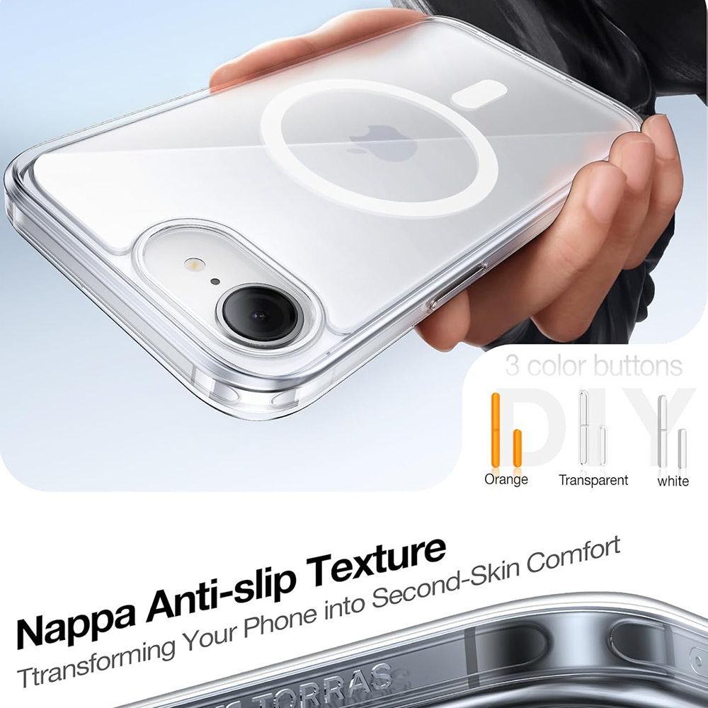 Torras - Guardian Magnetic Series - iPhone 16e / iPhone 17e - Clear