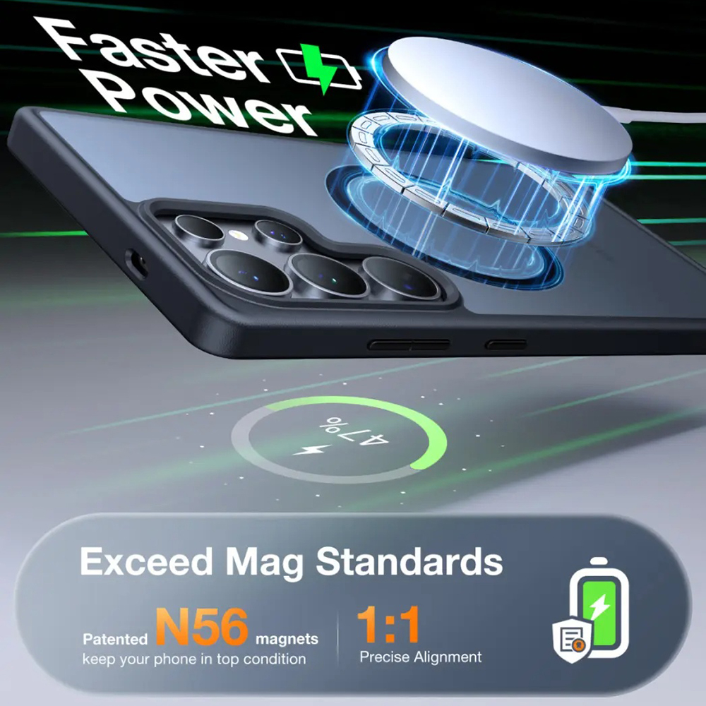 Torras - Guardian Magnetic Series - Samsung Galaxy S25 Ultra - Clear