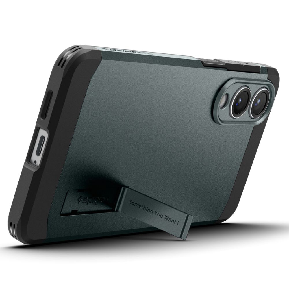 Spigen - Tough Armor MagSafe (ACS09424) - Samsung Galaxy S25 Edge - Abyss Green