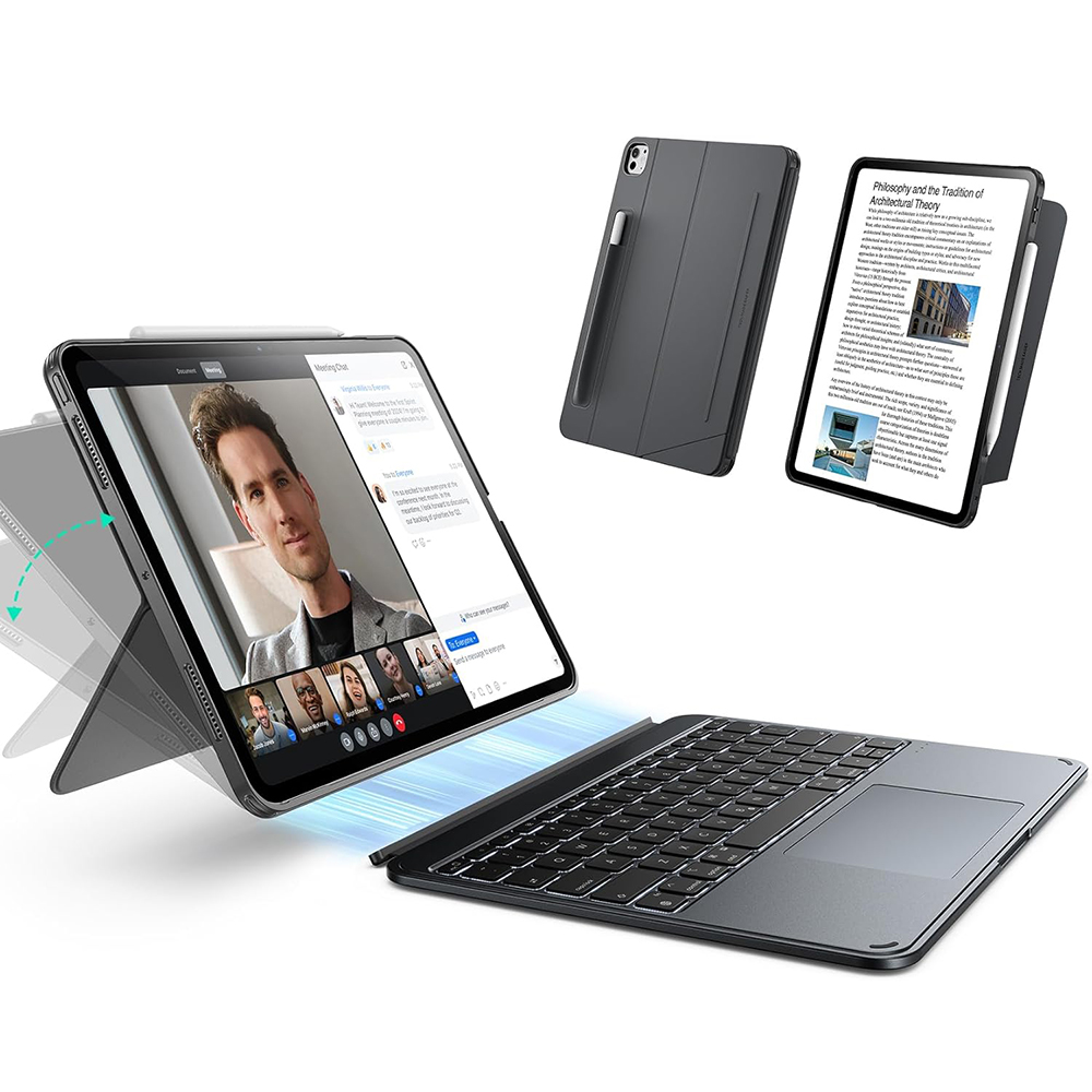 ESR - Shift Keyboard Case - iPad Air 4 (2020) / Air 5 (2022) / Air 11 (2024) / Air 11 (2025) / Air 11 (2026) - Dark Gray