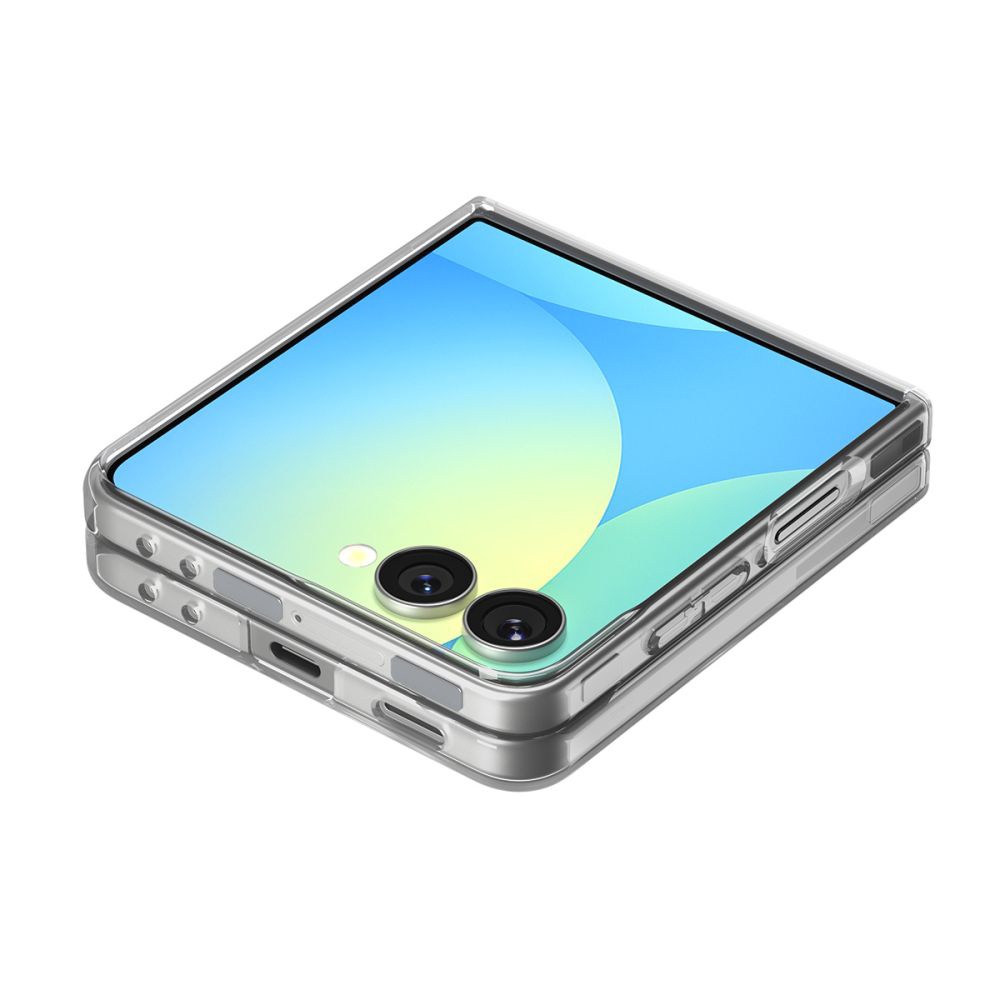 Spigen - Air Skin MagSafe (ACS09556) - Samsung Galaxy Z Flip7 - Crystal Clear / White