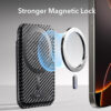 Made from Artificial Leather - Black Carbon Fiber