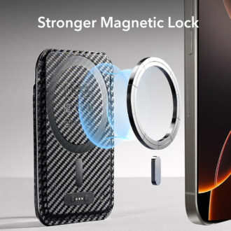 Made from Artificial Leather - Black Carbon Fiber