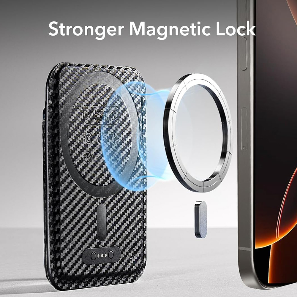 Made from Artificial Leather - Black Carbon Fiber