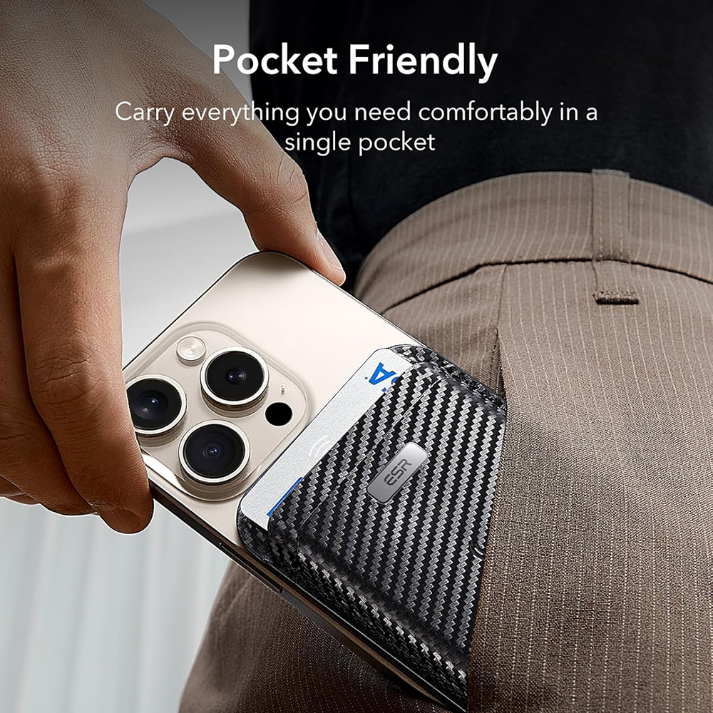 Made from Artificial Leather - Black Carbon Fiber