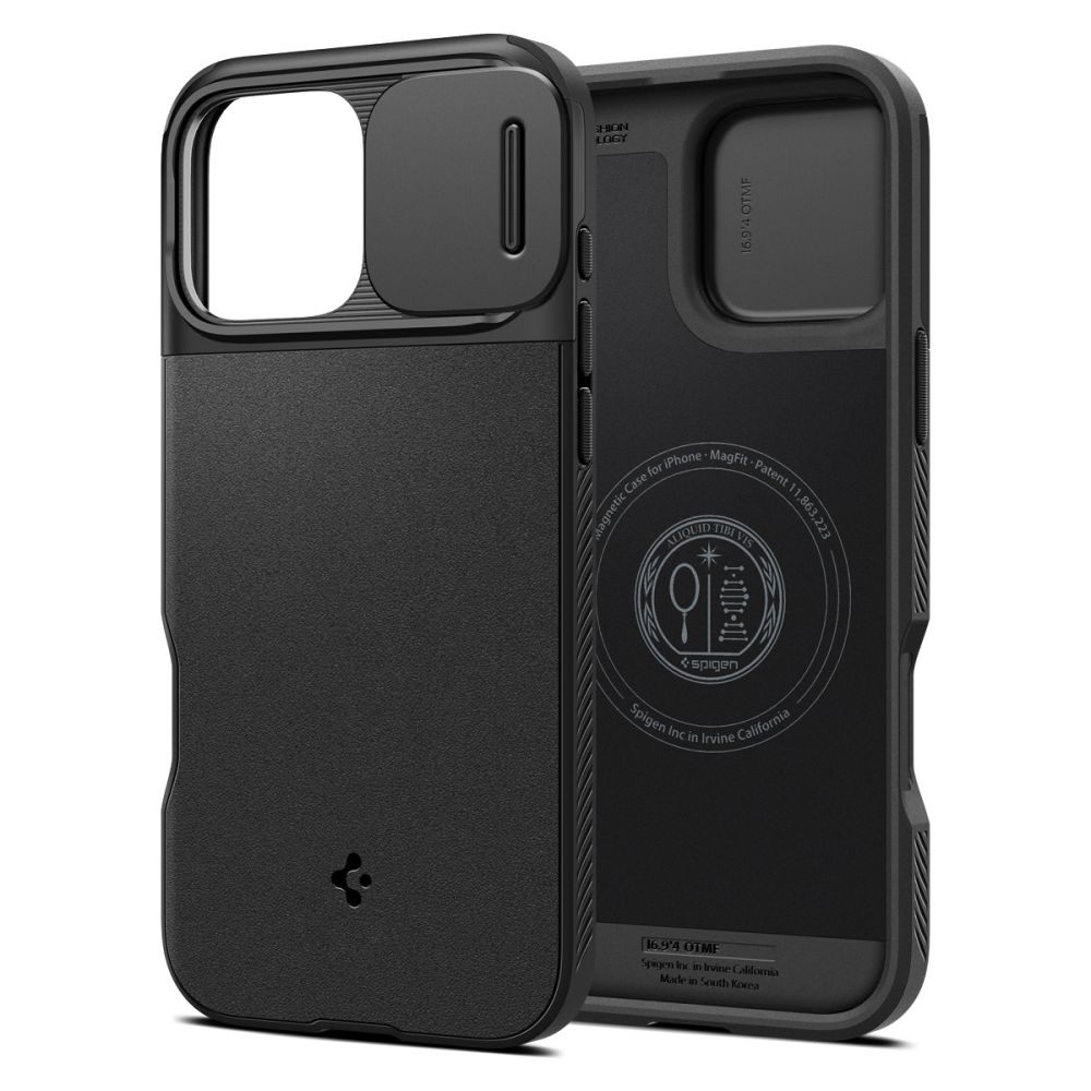 Spigen - Optik Armor MagSafe (ACS08015) - iPhone 16 Pro Max - Black