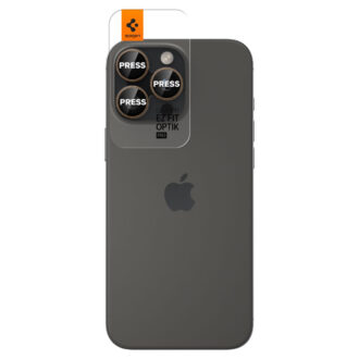 Spigen - (2 pack) Optik.tR EZ Fit Pro Camera Glass (AGL08862) - iPhone 16 Pro - Desert Titanium