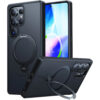 Torras - Ostand Spin MagSafe Series - Samsung Galaxy S25 Ultra - Black