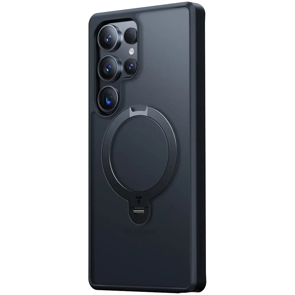 Torras - Ostand Spin MagSafe Series - Samsung Galaxy S25 Ultra - Black