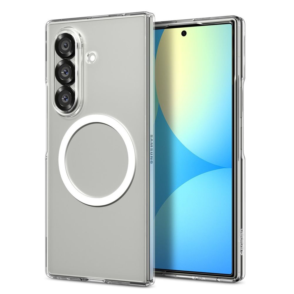 Spigen - Air Skin MagSafe (ACS09545) - Samsung Galaxy Z Fold7 - Crystal Clear / White