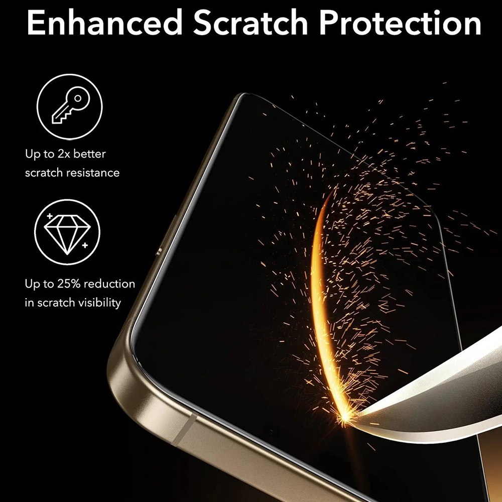 ESR - Corning Gorilla Glass UltraFit™ (3 pack) - iPhone 17 Pro - Black