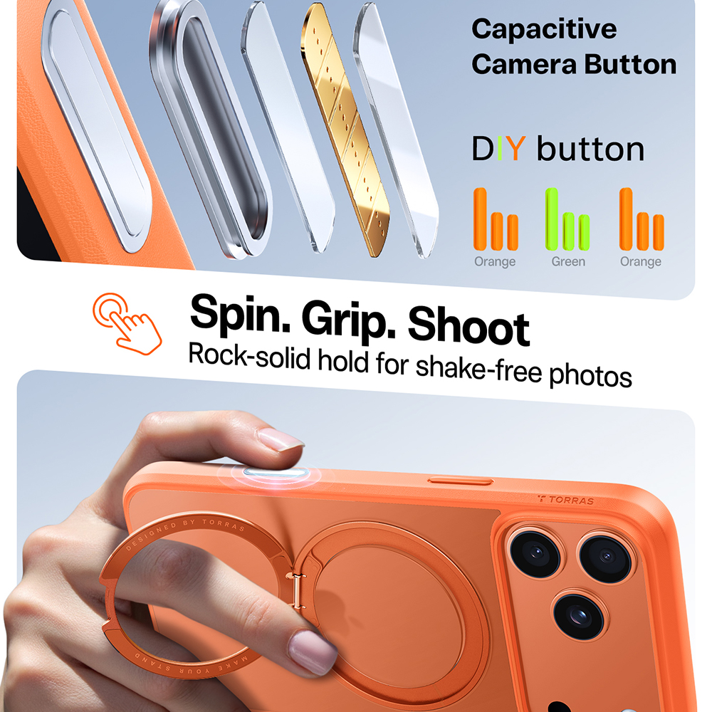 Torras - Ostand Pro MagSafe Series - iPhone 17 Pro Max - Orange