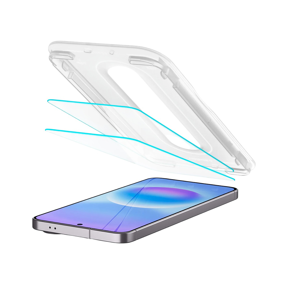 Spigen - (2 pack) Glas.tR EZ-FIT Pro (AGL11397) - Samsung Galaxy A57 5G - Clear