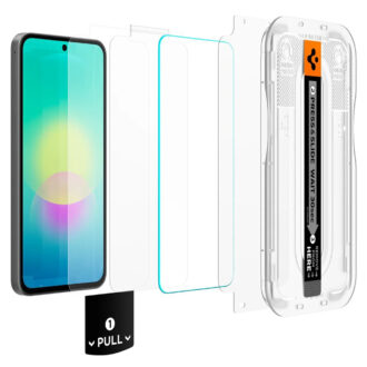 Spigen - (2 pack) Glas.tR EZ-FIT Pro (AGL11809) - Samsung Galaxy A27 5G - Clear