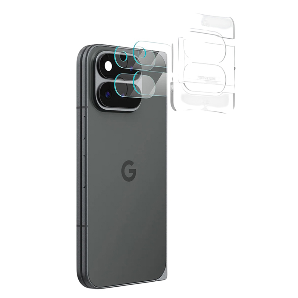 Spigen - (2 pack) Optik.tR EZ Fit Pro Camera Glass (AGL11491) - Google Pixel 11 Pro Fold - Crystal Clear