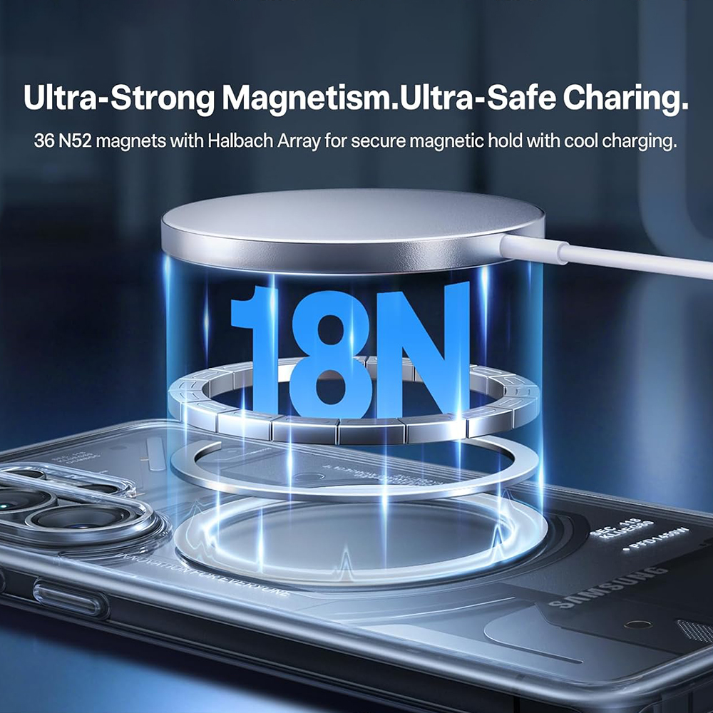 Torras - Guardian Magnetic Series - Samsung Galaxy S26 Ultra - Clear