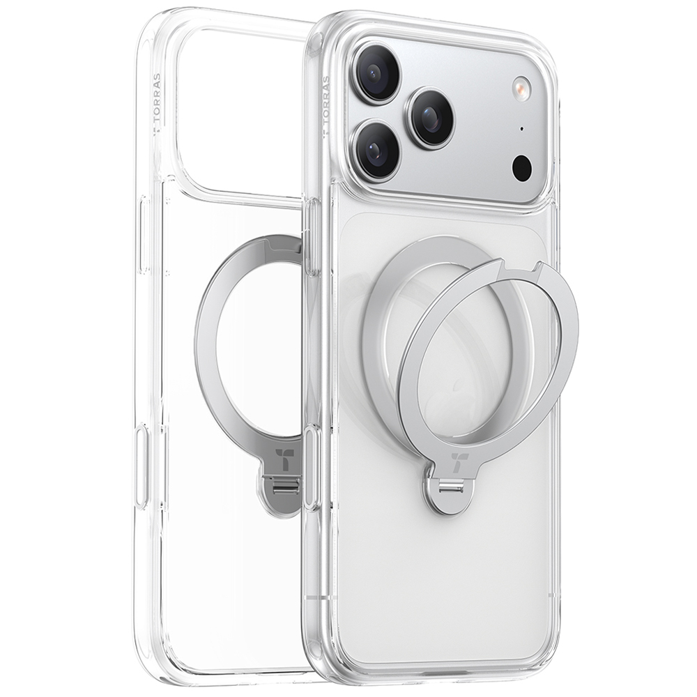Torras - Ostand Spin MagSafe Series - iPhone 17 Pro Max - Clear