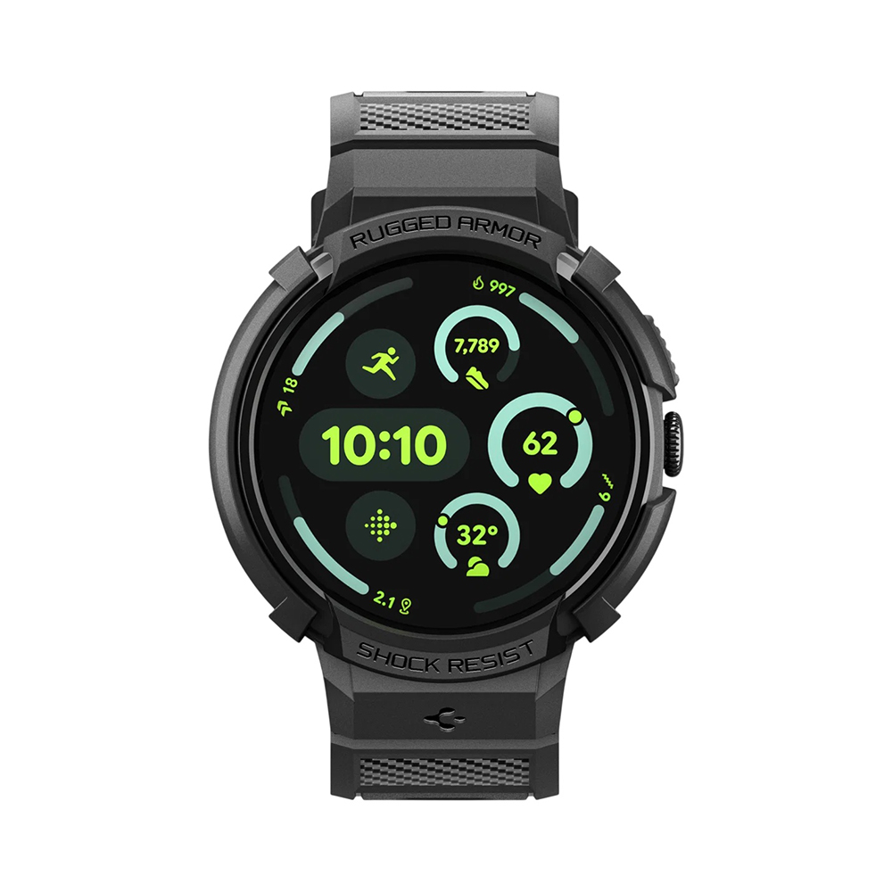 Spigen - Rugged Armor Pro (ACS09484) - Google Pixel Watch 5 / Watch 4 41mm - Black
