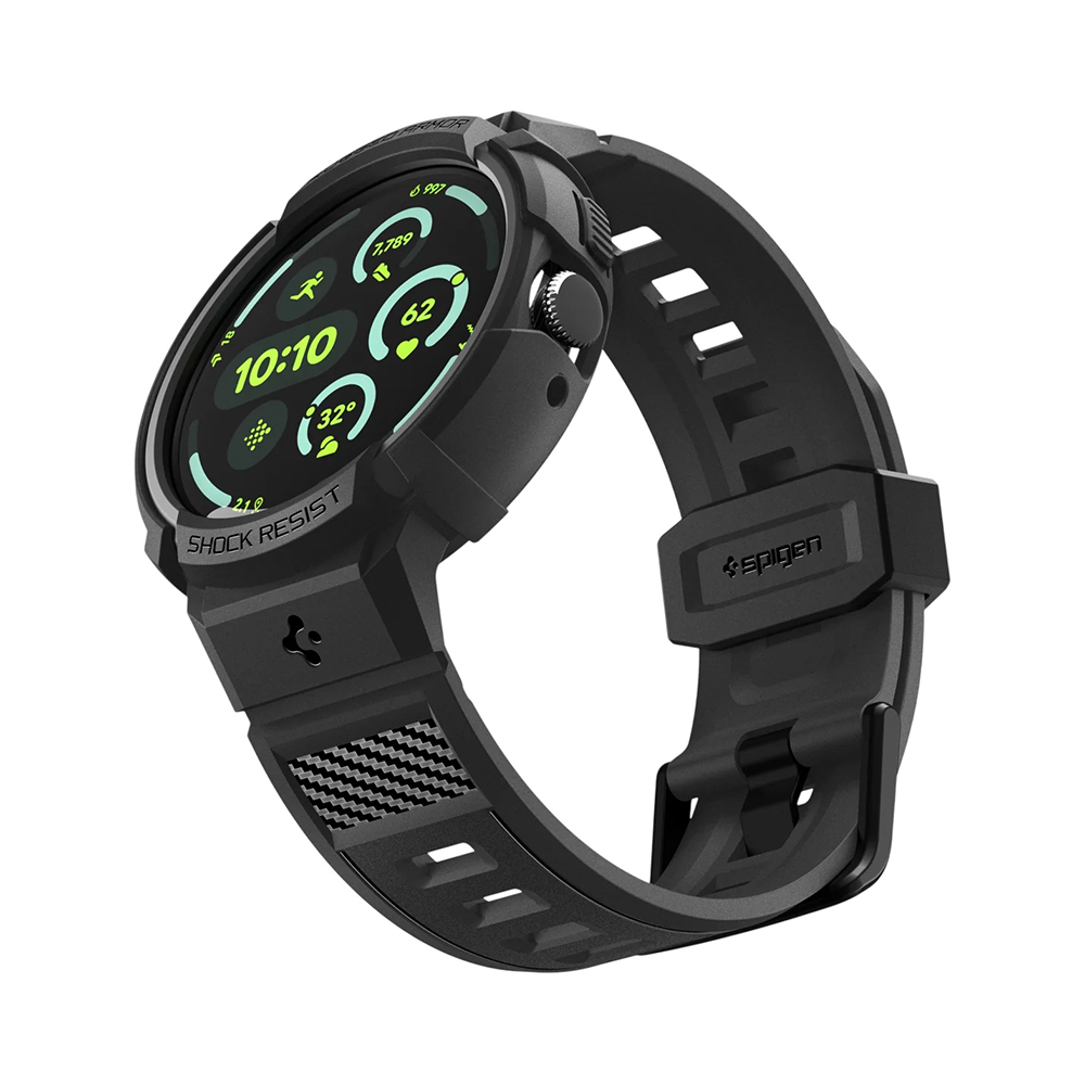 Spigen - Rugged Armor Pro (ACS09484) - Google Pixel Watch 5 / Watch 4 41mm - Black