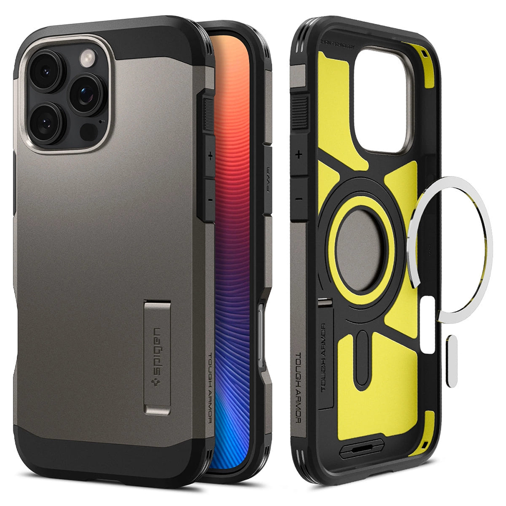 Spigen - Tough Armor MagSafe (ACS08145) - iPhone 16 Pro - Gunmetal