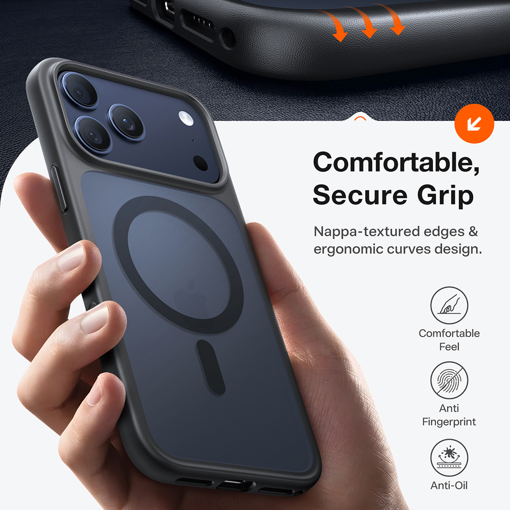 Torras - Guardian Magnetic Series - iPhone 17 Pro - Black