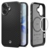 Spigen - Enzo Aramid "T" MagSafe (ACS09989) - iPhone 17 - Black / Silver