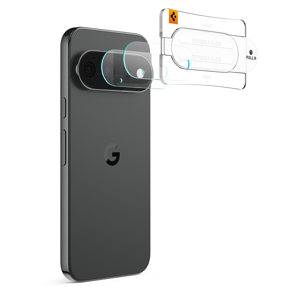 Spigen - (2 pack) Optik.tR EZ Fit Pro Camera Glass (AGL11489) - Google Pixel 11 Pro XL - Black