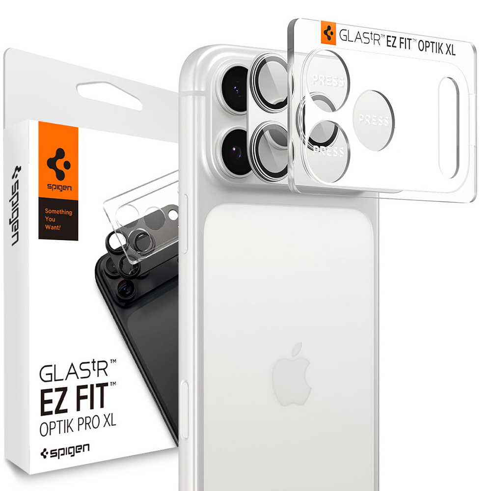 Spigen - Optik.tR EZ Fit Pro XL Camera Glass (AGL10652) - iPhone 17 Pro Max - Silver