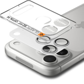 Spigen - Optik.tR EZ Fit Pro XL Camera Glass (AGL10647) - iPhone 17 Pro - Silver