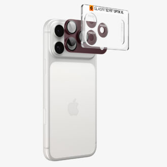 Spigen - Optik.tR EZ Fit Pro XL Camera Glass (AGL12036) - iPhone 18 Pro - Dark Cherry