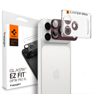Spigen - Optik.tR EZ Fit Pro XL Camera Glass (AGL12040) - iPhone 18 Pro Max - Dark Cherry
