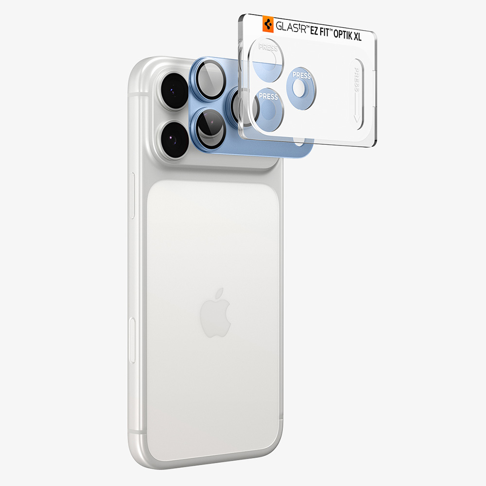 Spigen - Optik.tR EZ Fit Pro XL Camera Glass (AGL12041) - iPhone 18 Pro Max - Light Blue