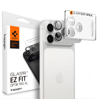 Spigen - Optik.tR EZ Fit Pro XL Camera Glass (AGL12038) - iPhone 18 Pro - Silver