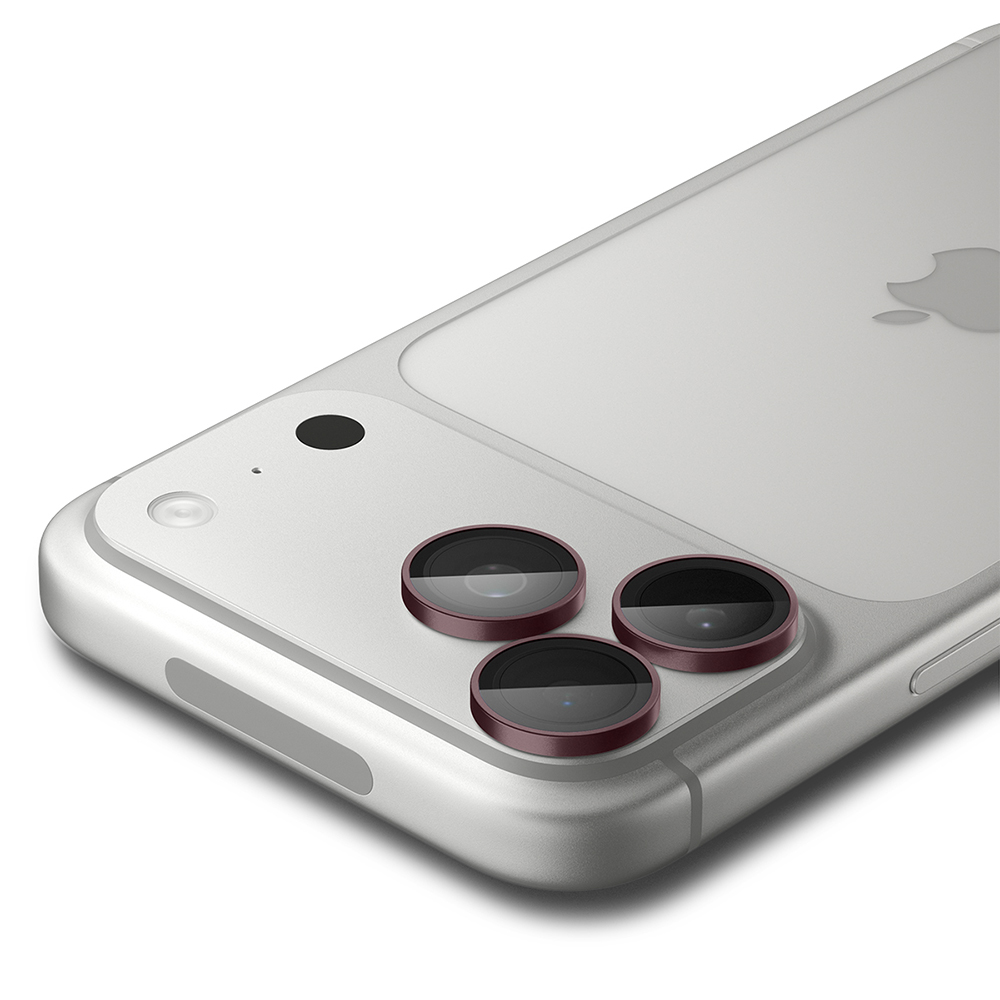 Spigen - (2 pack) Optik.tR EZ Fit Pro Camera Glass (AGL12044) - iPhone 18 Pro / iPhone 18 Pro Max - Dark Cherry