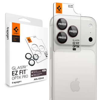 Spigen - (2 pack) Optik.tR EZ Fit Pro Camera Glass (AGL12044) - iPhone 18 Pro / iPhone 18 Pro Max - Dark Cherry