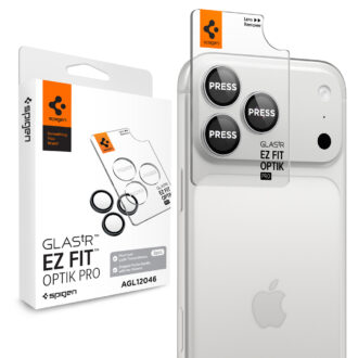 Spigen - (2 pack) Optik.tR EZ Fit Pro Camera Glass (AGL12046) - iPhone 18 Pro / iPhone 18 Pro Max - Silver