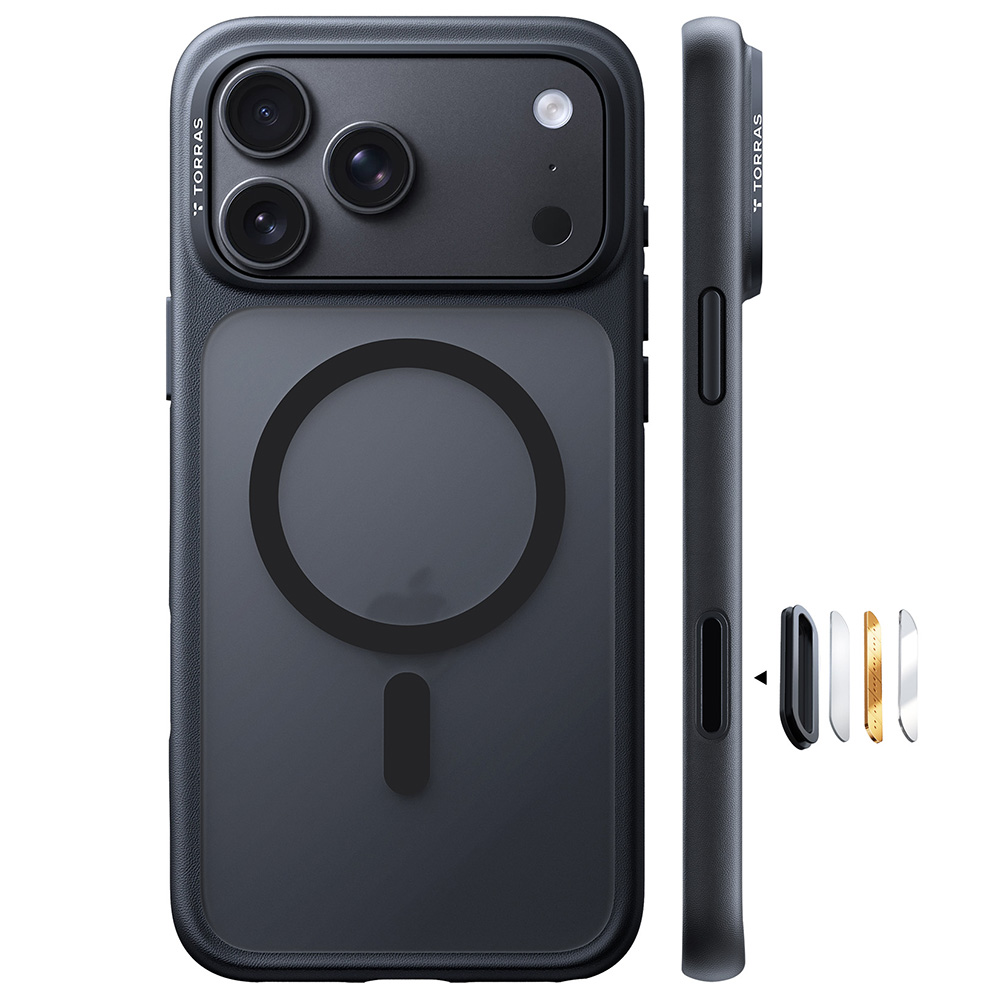 Torras - Guardian Magnetic Series - iPhone 18 Pro / iPhone 17 Pro - Black