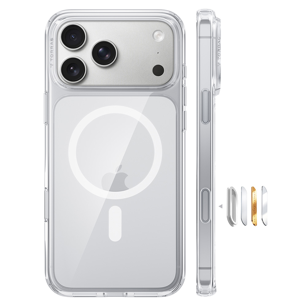 Torras - Guardian Magnetic Series - iPhone 18 Pro Max / iPhone 17 Pro Max - Clear