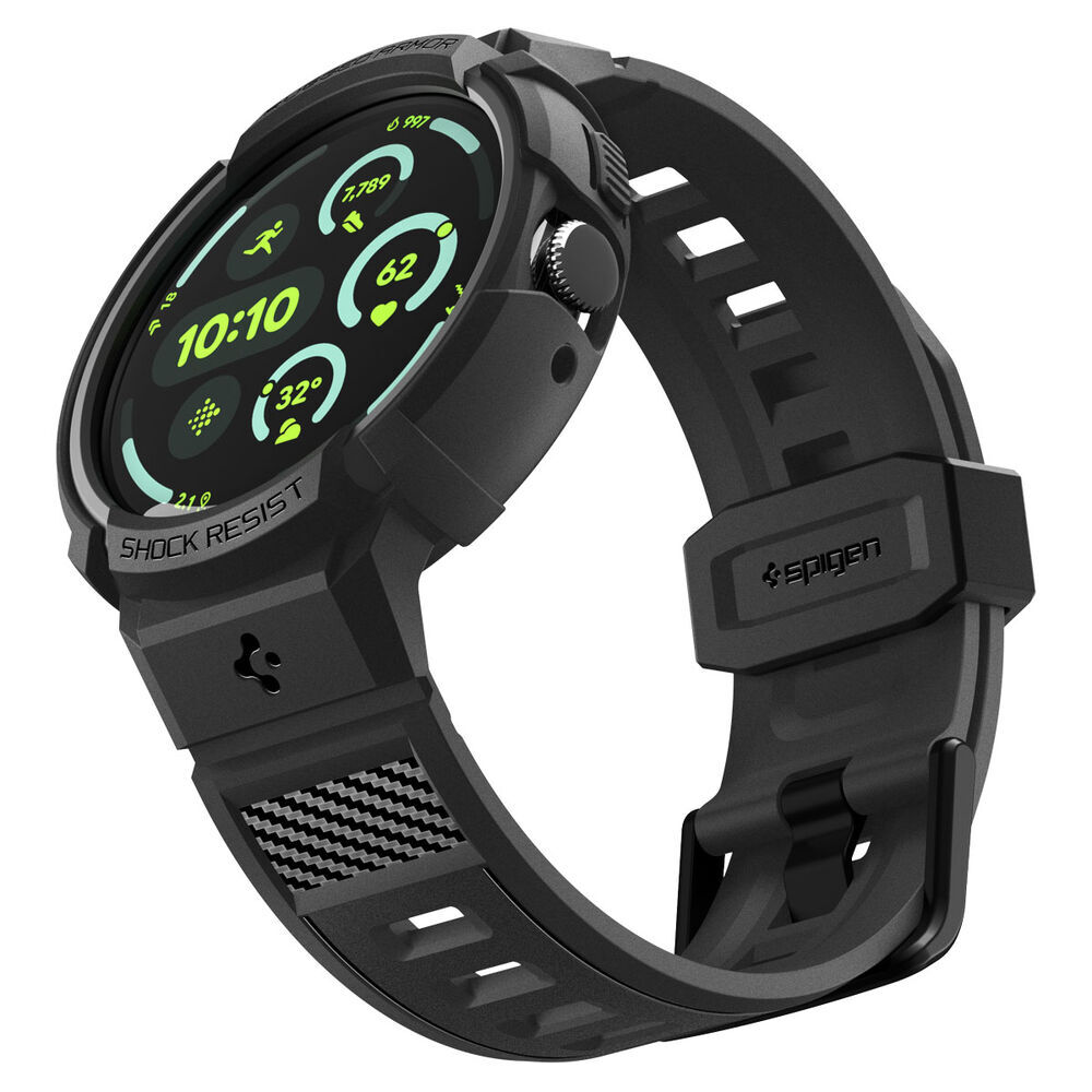 Spigen - Rugged Armor Pro (ACS11223) - Google Pixel Watch 5 45mm / Watch 4 45mm - Black