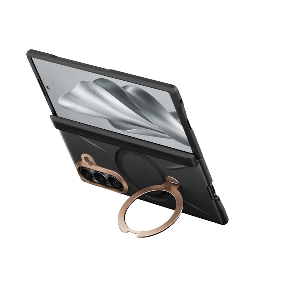 Torras - QPRO Leather Series - Samsung Galaxy Z Fold8 Ultra - Black