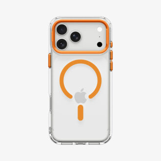 Spigen - Ultra Hybrid Optik S MagSafe (ACS11923) - iPhone 18 Pro / iPhone 17 Pro - Clear / Orange