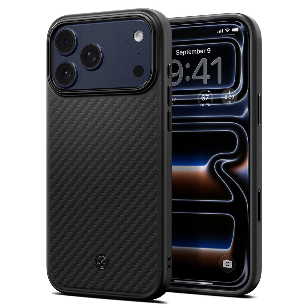Spigen - Enzo Aramid "T" MagSafe (ACS09959) - iPhone 18 Pro / iPhone 17 Pro - Black