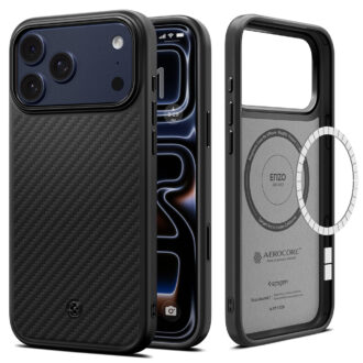 Spigen - Enzo Aramid "T" MagSafe (ACS09959) - iPhone 18 Pro / iPhone 17 Pro - Black