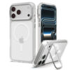 Spigen - Ultra Hybrid Optik S MagSafe (ACS11921) - iPhone 18 Pro / iPhone 17 Pro - Clear / Silver