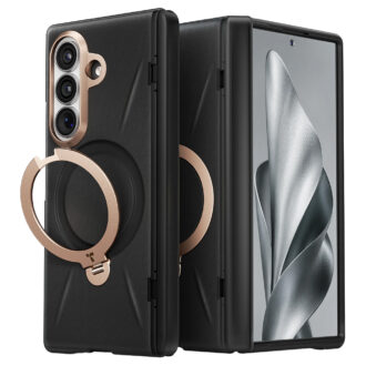 Torras - QPRO Leather Series - Samsung Galaxy Z Fold8 Ultra - Black