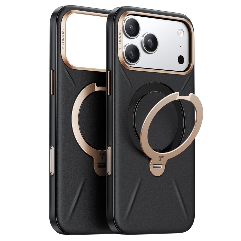 Torras - QPRO Leather Series - iPhone 17 Pro - Black
