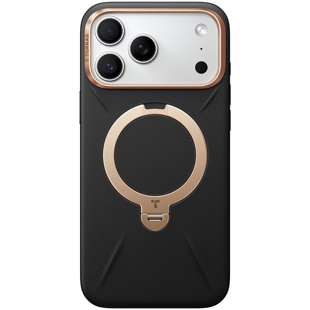 Torras - QPRO Leather Series - iPhone 17 Pro - Black