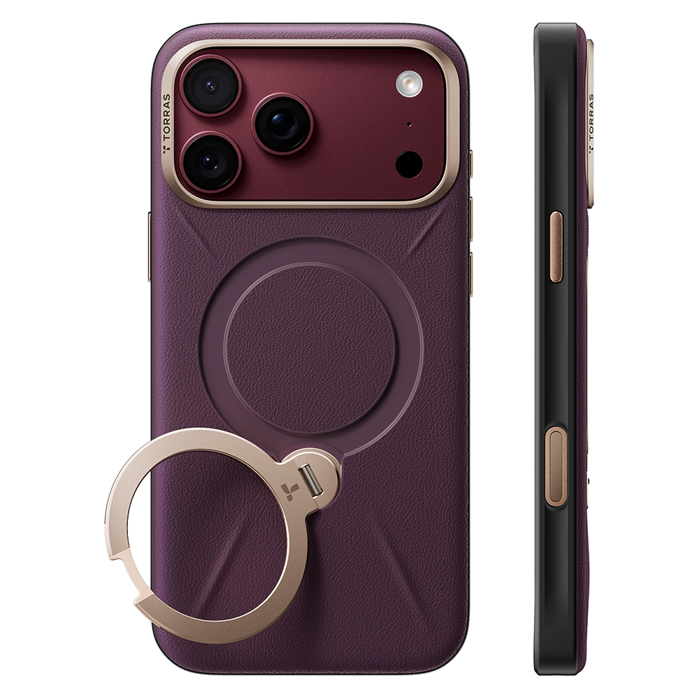 Torras - QPRO Leather Series - iPhone 18 Pro / iPhone 17 Pro - Purple